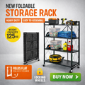 4-Tier Heavy Duty Metal Storage Rack – Multipurpose Shelving Unit for Kitchen