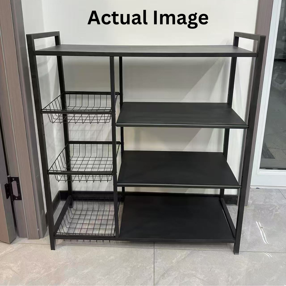 4 Tier Steel Shelf Rack