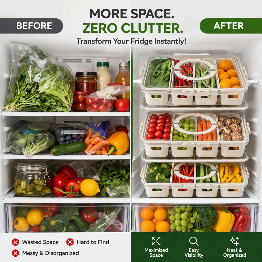 Snack Box with Compartments – Your Perfect Grab & Go Organizer!