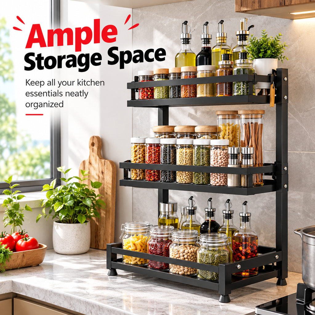 3 Tier Kitchen Spice Rack