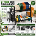 2-Tier Kitchen Dish Rack