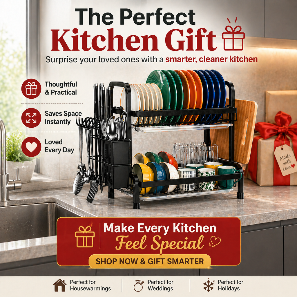 2-Tier Kitchen Dish Rack