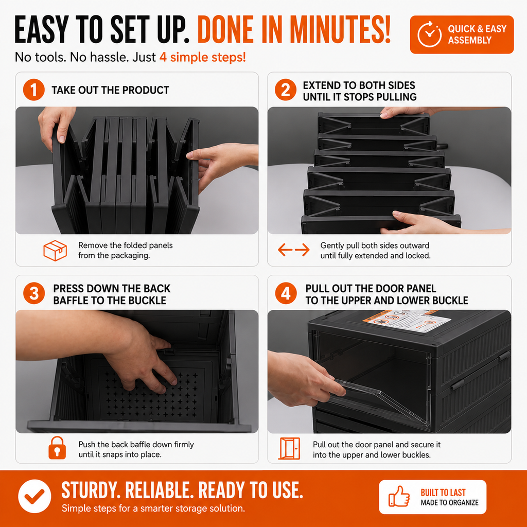 Foldable 6 Tier Shoe Rack