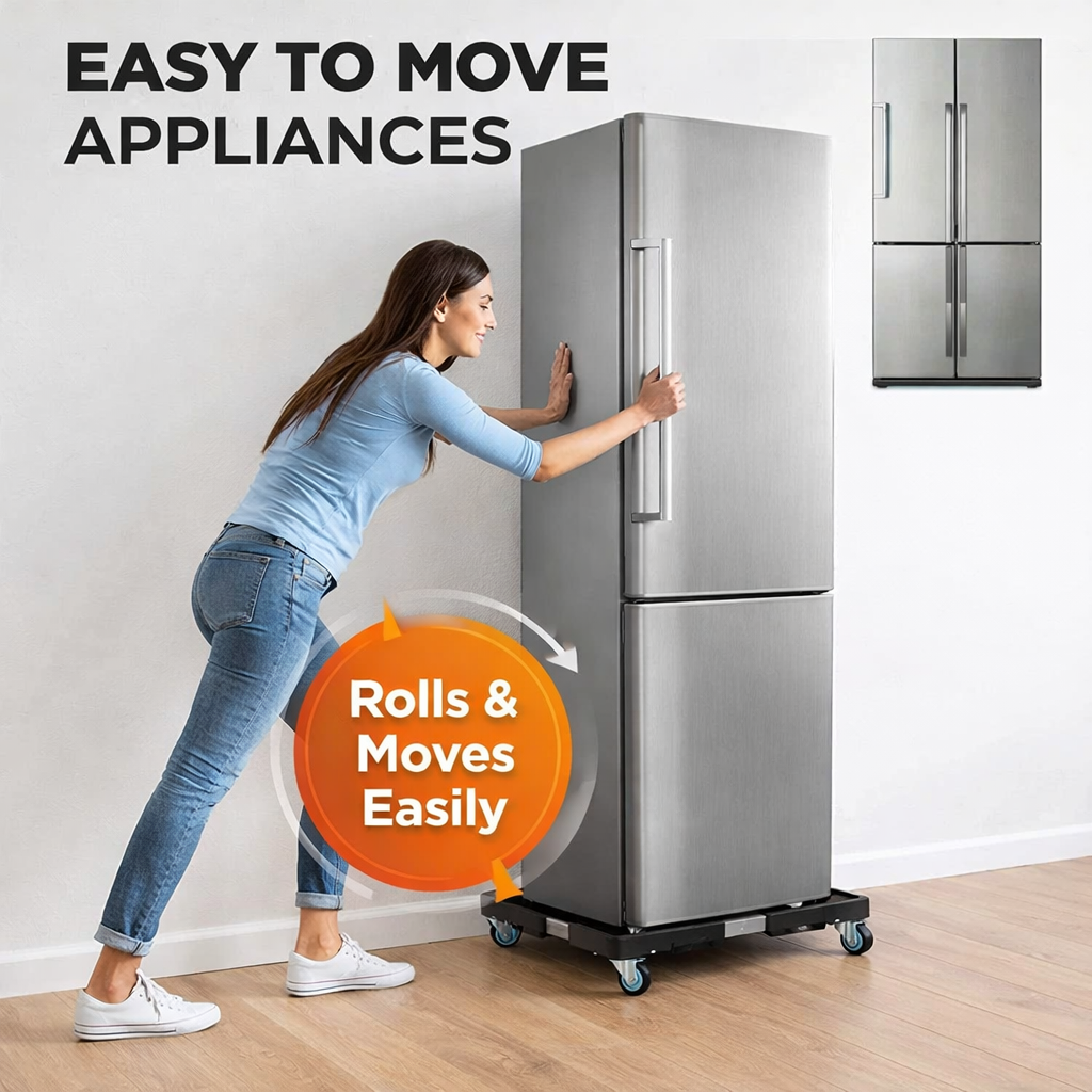 Movable Base For Dryer & Refrigerator - Adjustable 40cm - 80Cm