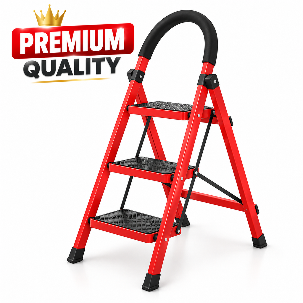 3 Step Foldable Steel Ladder