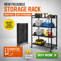 4-Tier Heavy Duty Metal Storage Rack – Multipurpose Shelving Unit for Kitchen