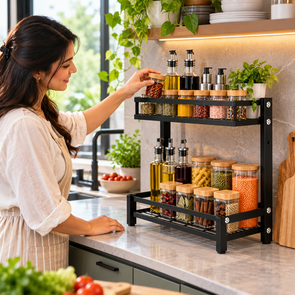 2 Tier Kitchen Spice Rack