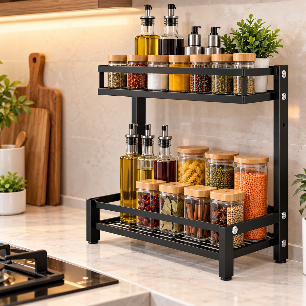 2 Tier Kitchen Spice Rack