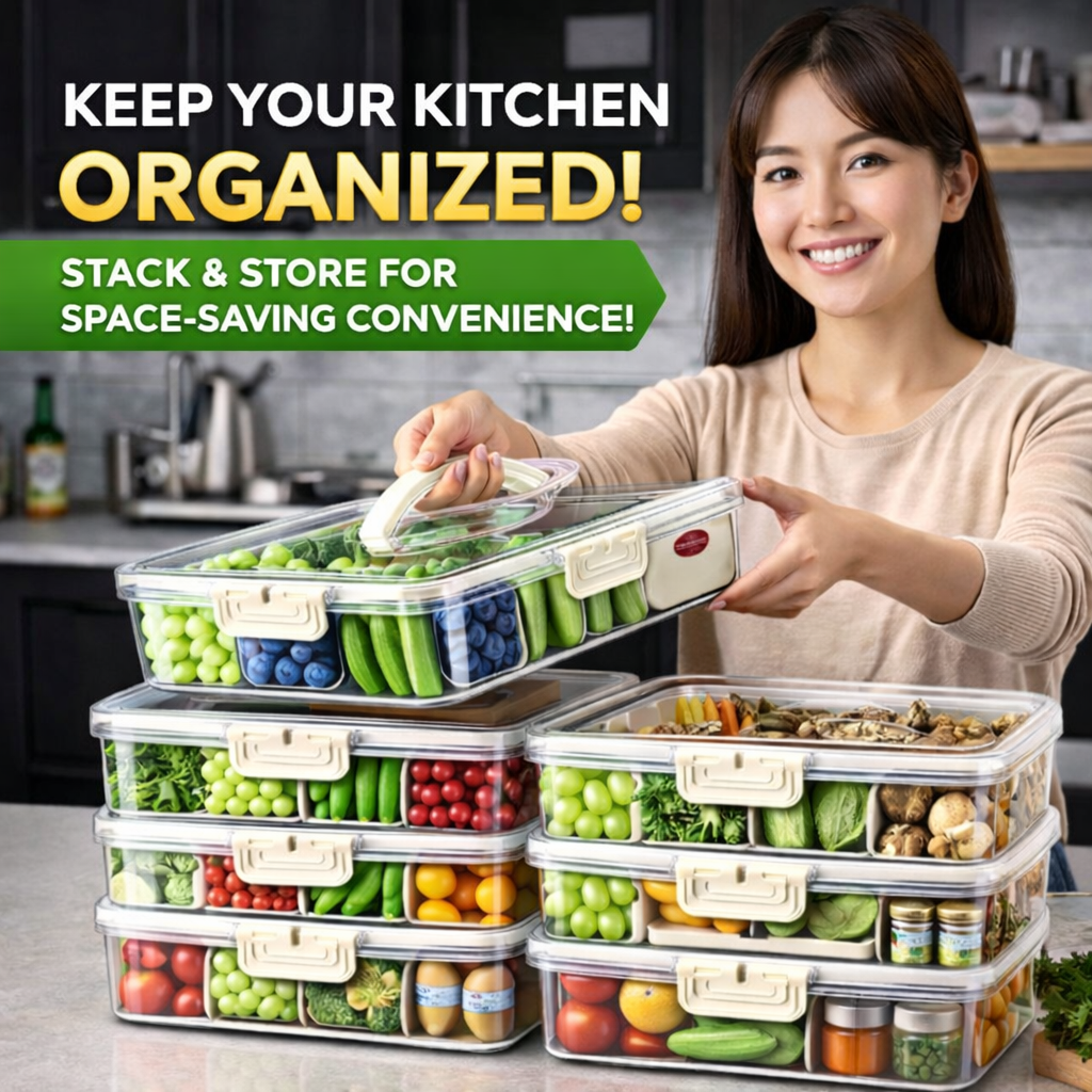 Snack Box with Compartments – Your Perfect Grab & Go Organizer!